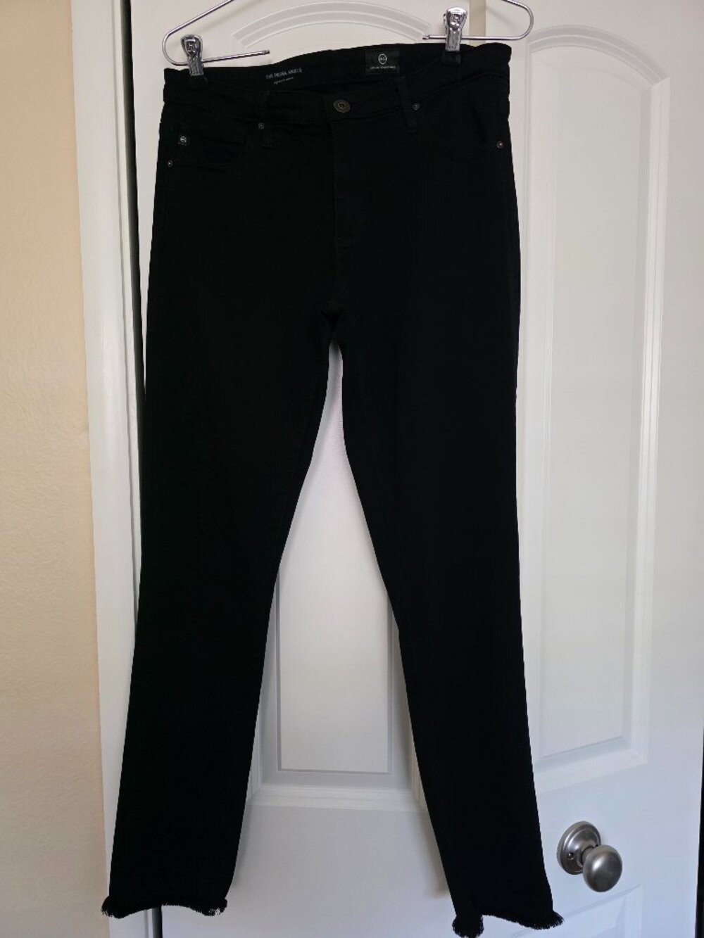 AG Adriano Goldschmied Prima Cigarette Jeans Womens 28R Black